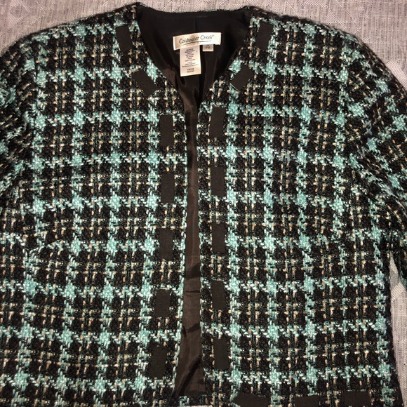 Coldwater Creek Tweed Design Blazer - Picture 6 of 8